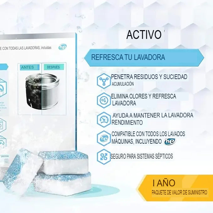 PASTILLAS LIMPIA TAMBOR PRO